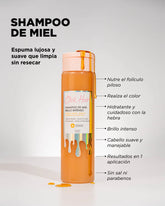 Shampoo De Miel Brillo Intenso X 300 Ml - Click Hair
