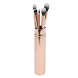 Kit De Brochas Ojos Metalica Oro Rosa - Trendy