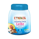 Tratamiento Caribe Hidratación Profunda y Brillo 4 en 1 x 1000Gr - Etniker
