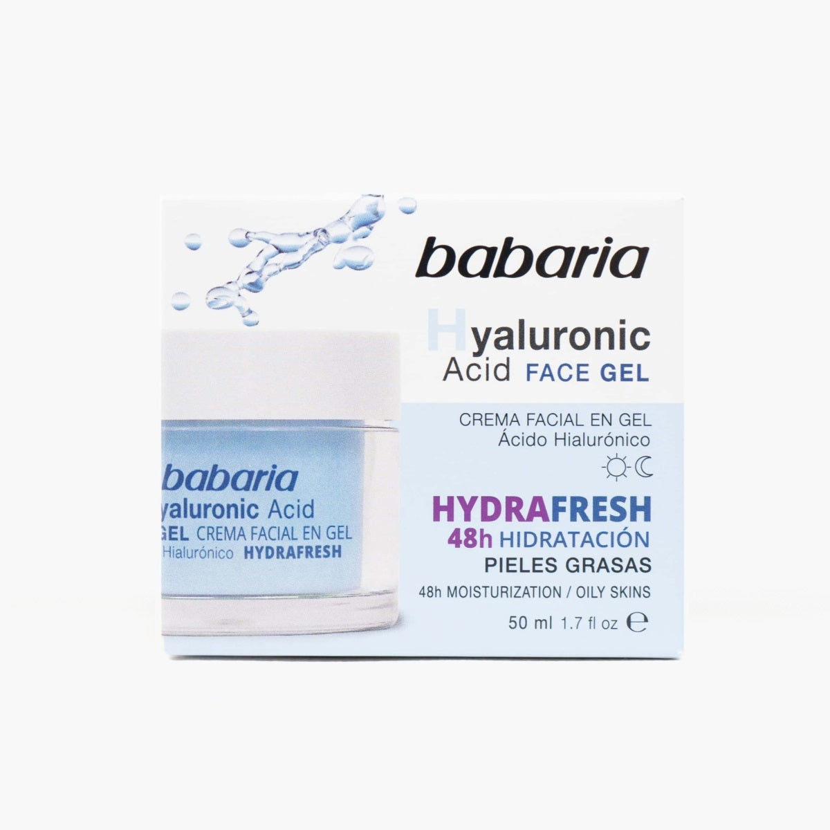 Gel Facial Con Acido Hialuronico Hydragel x50 ML - Babaria