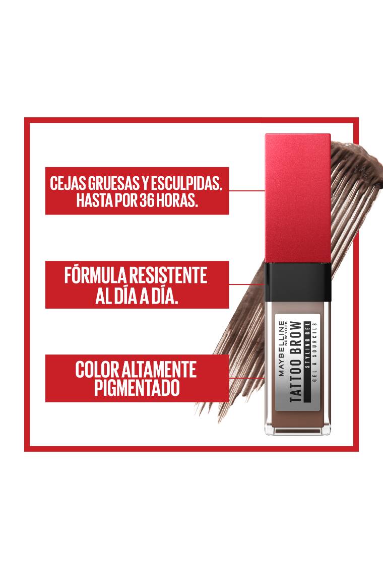 Tinta de Cejas Tattoo Brow 3D Styling Gel - Maybelline