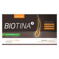Biotina Anticaída Activating Shot 4ml Display x 3 Unds - Kativa