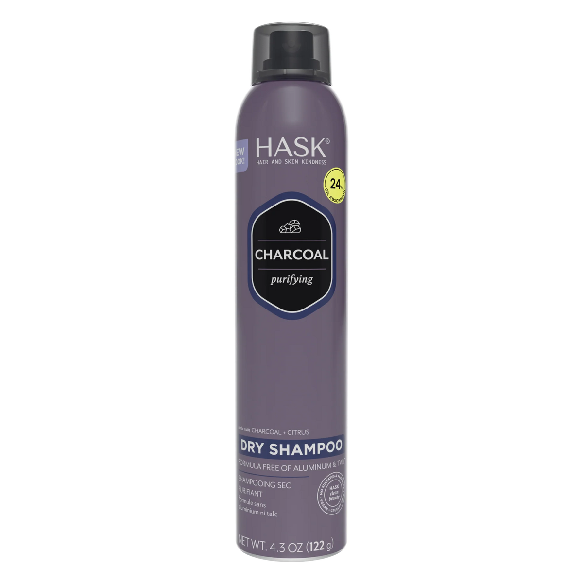 Champú En Seco Purificante Charcoal X 122 Gr - Hask