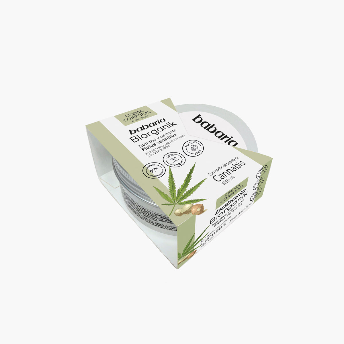 Crema Corporal Con Aceite De Semillas De Cannabis  - Babaria