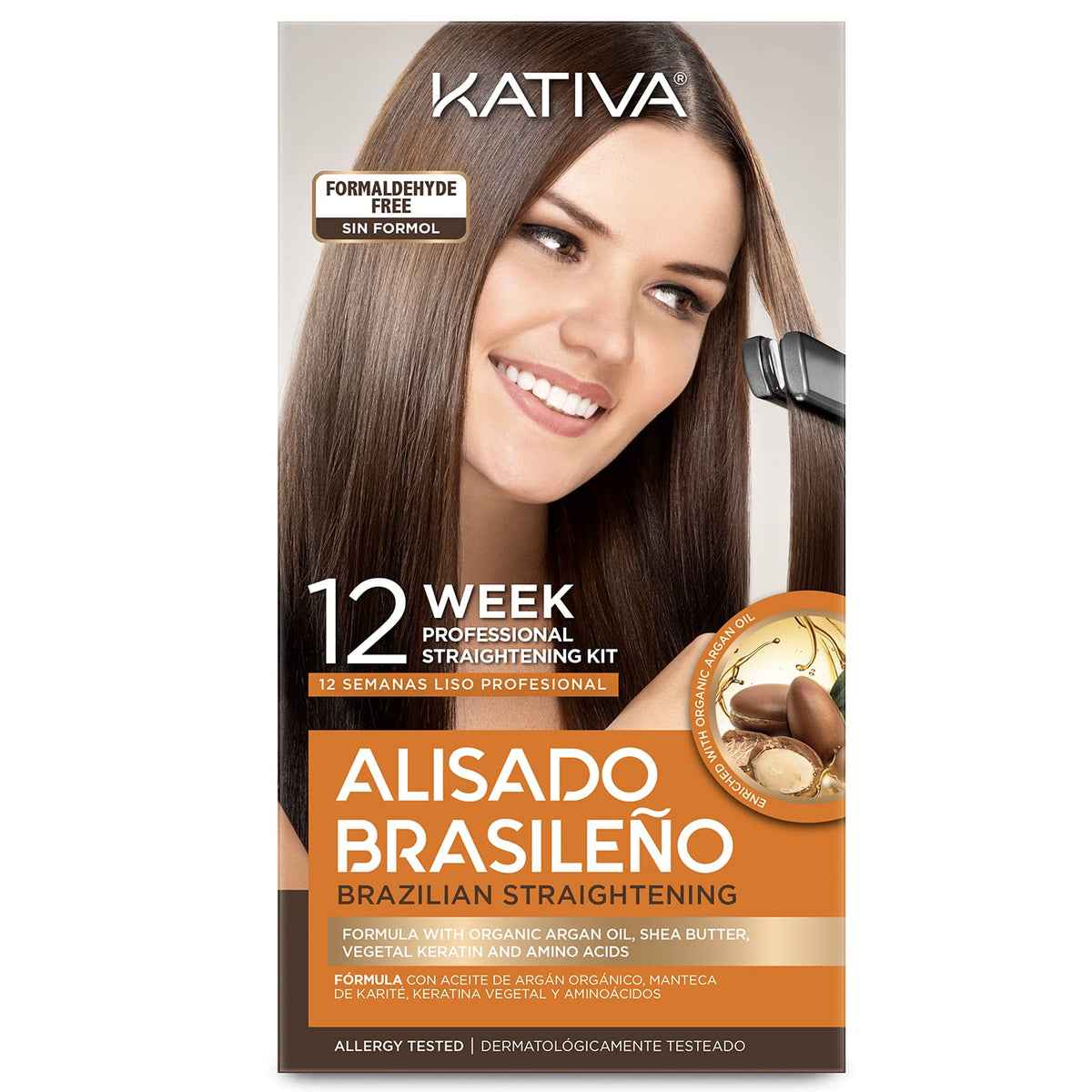 Keratina y Argan Alisado Brasileño Oil Kit - Kativa- Ettos.co Tienda del Peluquero