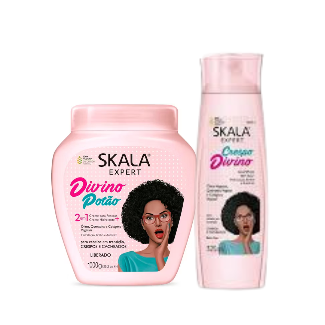 Kit Shampoo + Tratamiento x 1 Kg Crespo Divino - Skala