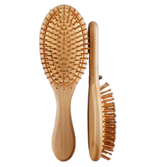 Cepillo Bambú Madera Mediano Ovalado