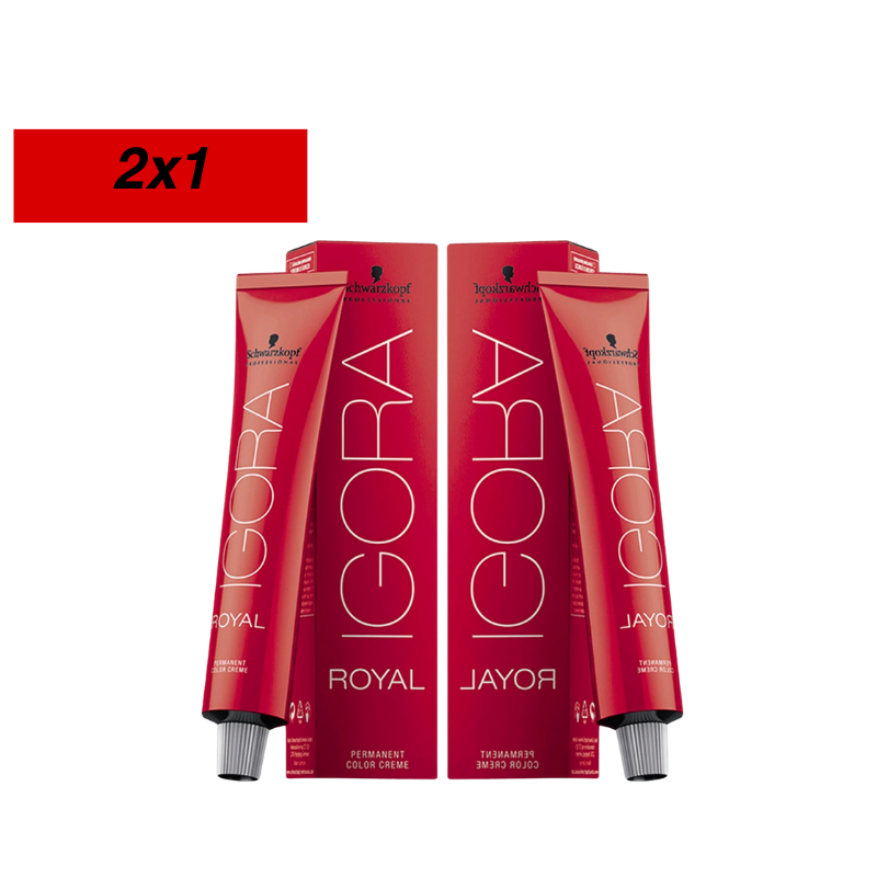 Tinte Igora Royal X 60 Ml 7.0 Rubio Medio Natural - Schwarzkopf 2x1