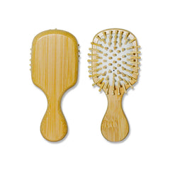 Cepillo Bambú Madera Mini Ovalado