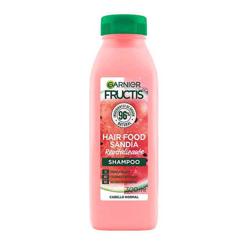 Shampoo Hair Food Fructis Sandía Para Cabello Normal x 300Ml - Garnier