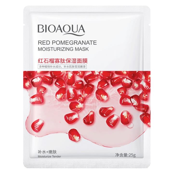 Mascarilla Velo Facial Hidratante Red pomegranate - Bioaqua