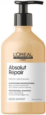 Shampoo Absolut Repair  Gold Quinoa + Protein 500 ml - Serie Expert L'Oreal-Ettos.co