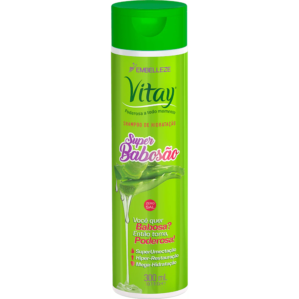 Shampoo de Super Babosa Aloe Hidratacion x 300 ml - Embelleze- Ettos.co Tienda del Peluquero