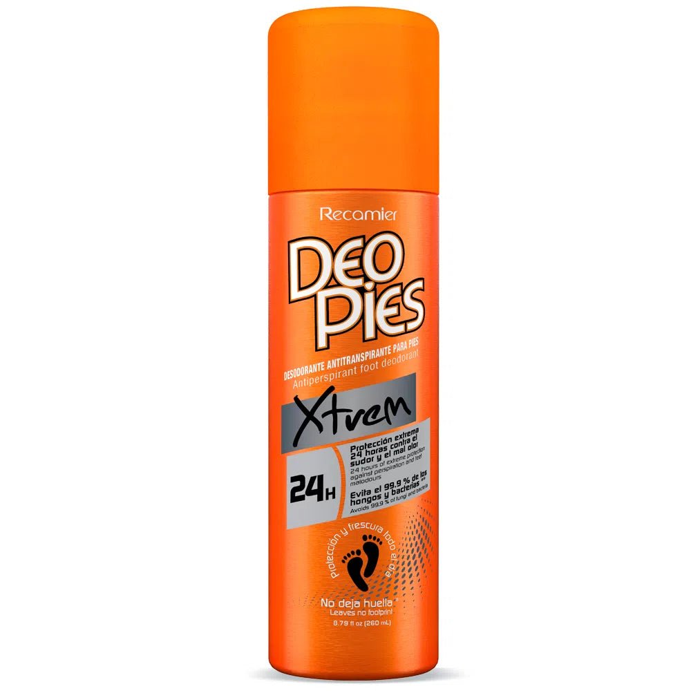 Desodorante Para Pies Antibacterial Xtrem X 260 Ml - Deo Pies - Ettos.co